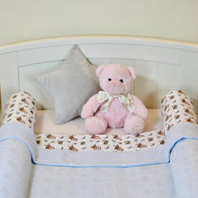 Load image into Gallery viewer, GoBobos BoboBuddy Toddler Bed Guard - White Rabbits