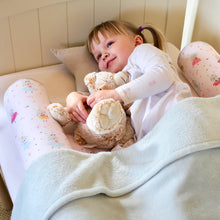 Load image into Gallery viewer, BoboBuddy Toddler Bed Guard - Pink Rabbits