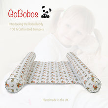 Load image into Gallery viewer, GoBobos BoboBuddy Toddler Bed Guard - White Rabbits