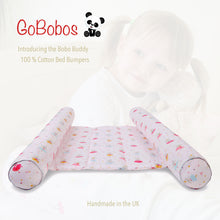 Load image into Gallery viewer, BoboBuddy Toddler Bed Guard - Pink Rabbits