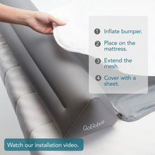 Load image into Gallery viewer, GoBobos Inflatable Bed Guard - Travel Bed Guard - Inflatable Bed Rail for Toddlers - Portable Bed Rail for Toddlers.
